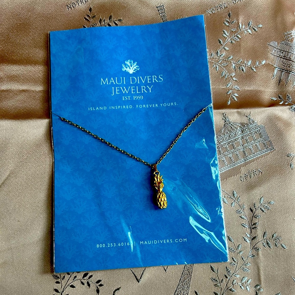 Now on Sale! Maui Divers Jewelry Pineapple Necklace